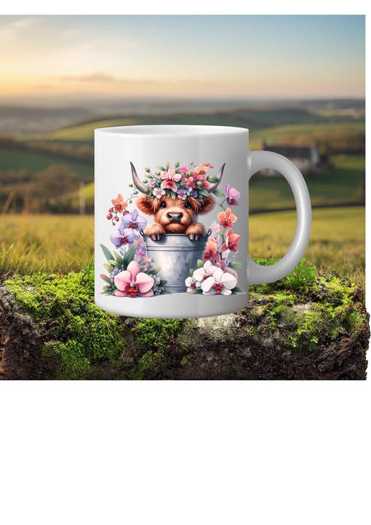 HIGHLAND COW 110z mug